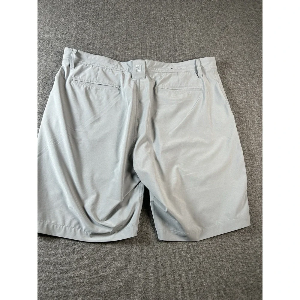 FootJoy Shorts Mens 36 Gray Golf Performance Lightweight Stretch Casual Flat Fro